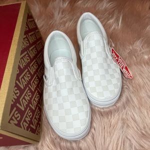 Vans white checker🏁